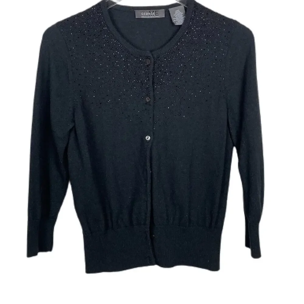 Vintage 90s George Me Festive Cardigan Sz M